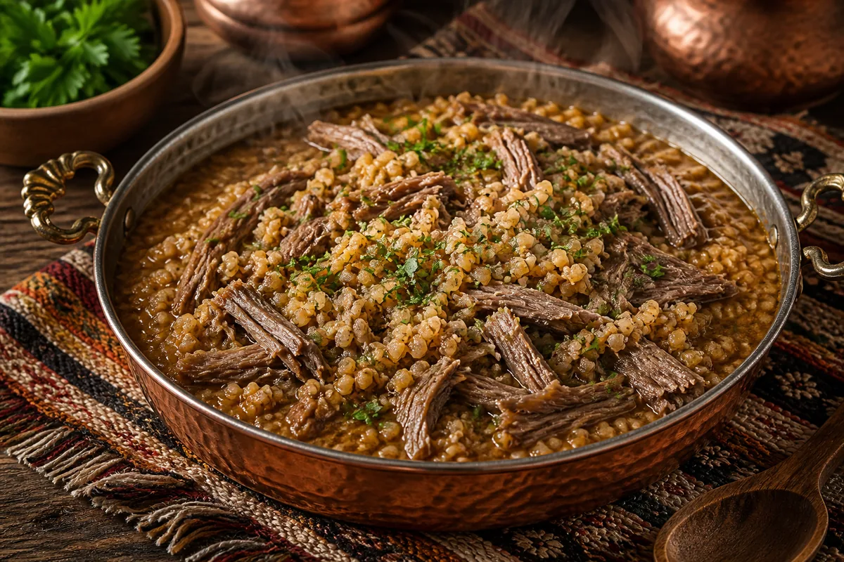 Kaz Etli Bulgur Pilavı